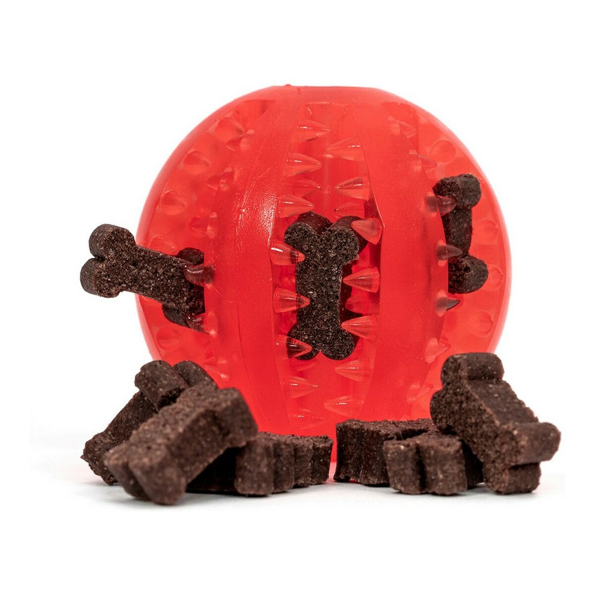 Tandrensende hundelegetøj – Gummibold til sund tænder