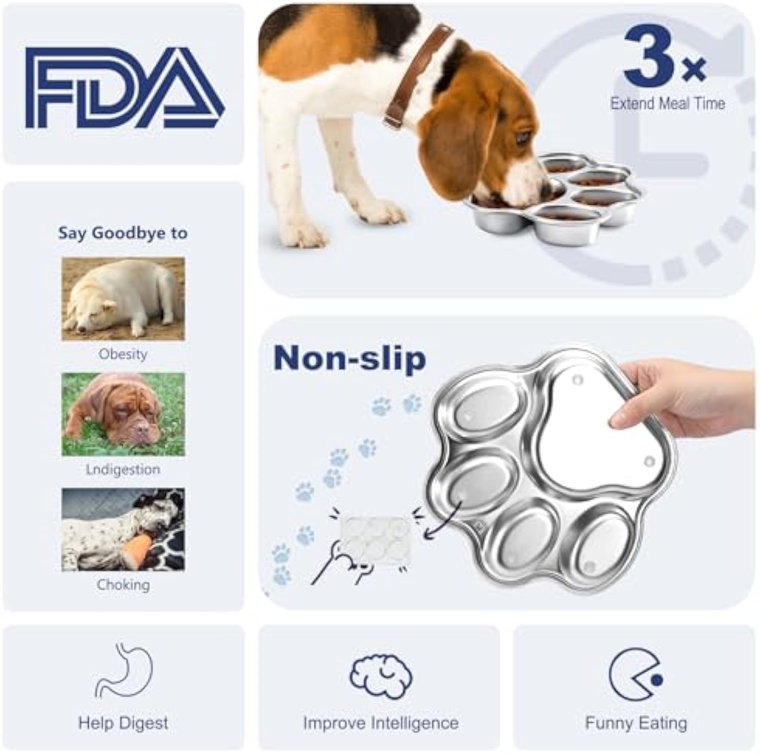 Slow Feeder Hundeskål – Anti-Slug, Non-Slip & Sund Spiserytme